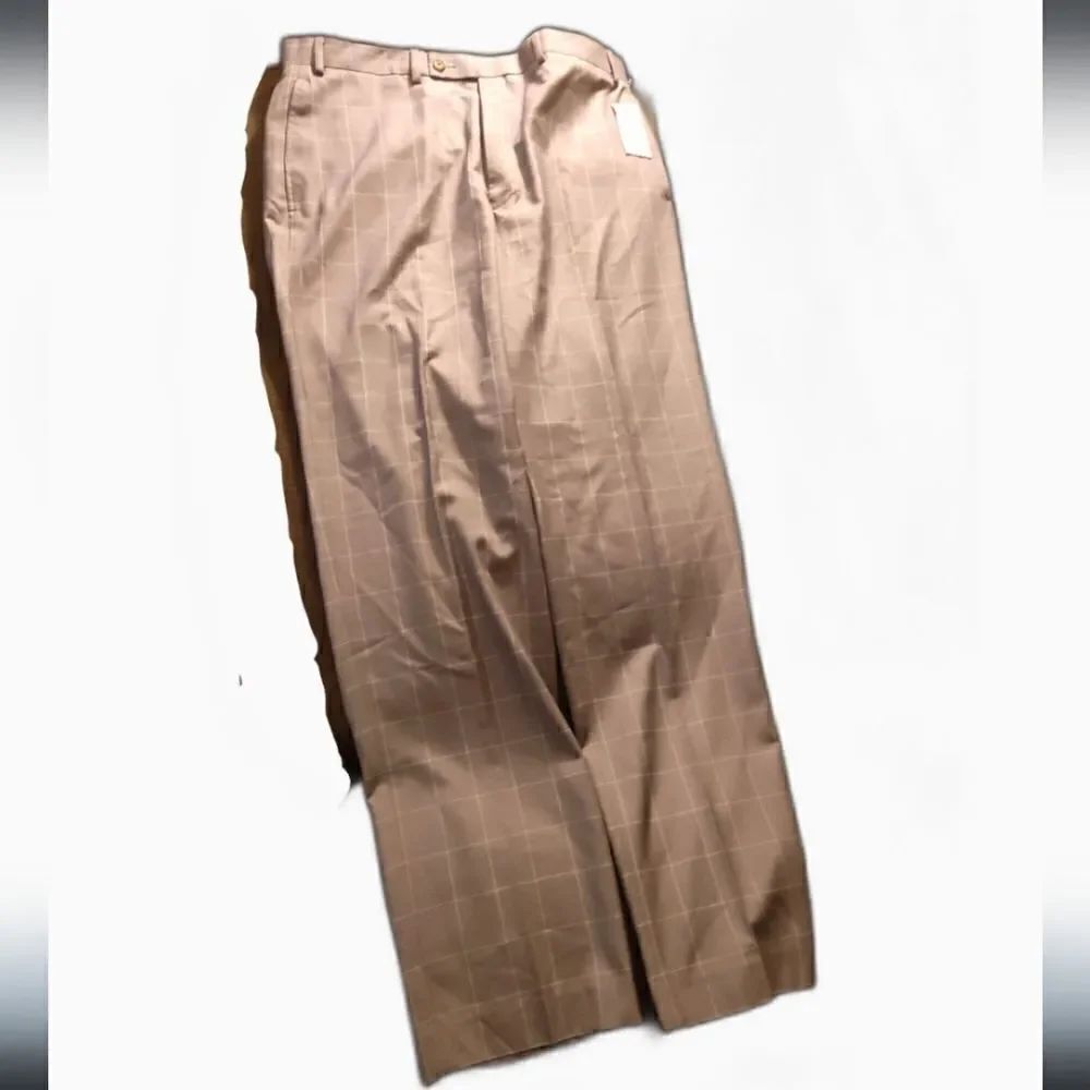 Lauren Ralph Lauren gray with white lines dress pants, nwt (41)